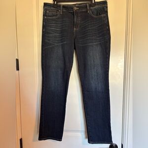 KUT From The Kloth SIZE 12 Catherine Boyfriend Dark Wash Denim Jeans- EUC